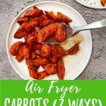 Air Fryer Carrots PIN image