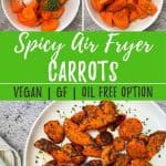 Air Fryer Carrots PIN image