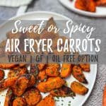 Air Fryer Carrots PIN image