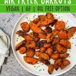 Air Fryer Carrots PIN image