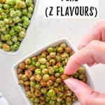 Air fryer peas PIN.