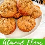 Banana bread almond flour muffins PIN.