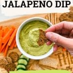 Avocado jalapeno dip PIN.