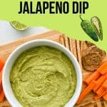 Avocado jalapeno dip PIN.