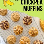 Banana chickpea muffins PIN.