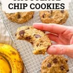Banana chocolate chip cookies PIN.