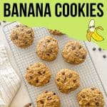 Banana chocolate chip cookies PIN.