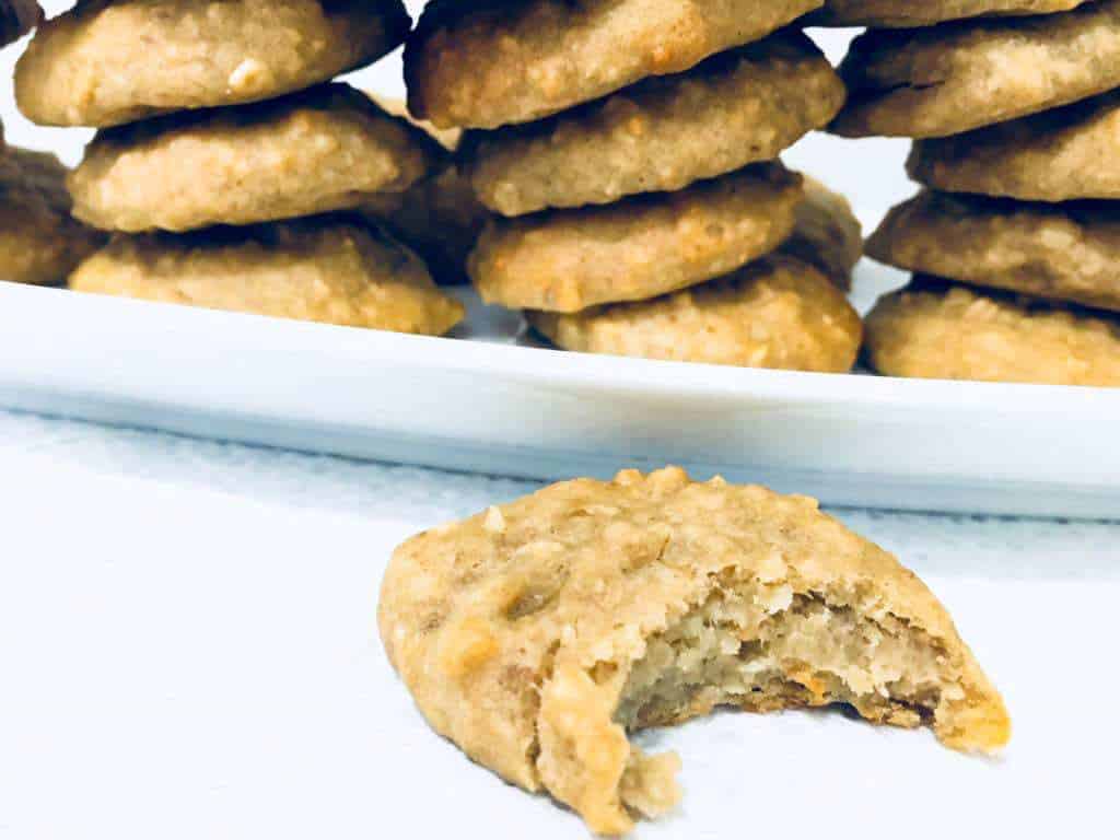 chickpea cookies with bite taken