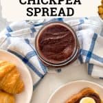 Chocolate Chickpea Spread PIN.