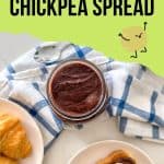 Chocolate Chickpea Spread PIN.