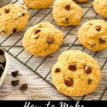 Vegan chocolate chip cookies pin
