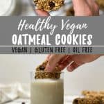 Healthy Vegan Oatmeal Cookies PIN
