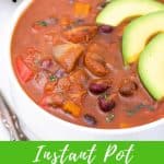 Instant Pot bean soup PIN.