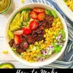Vegan cobb salad pin.