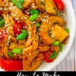 Vegan orange chicken PIN.