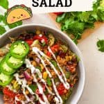 Vegan taco salad PIN.